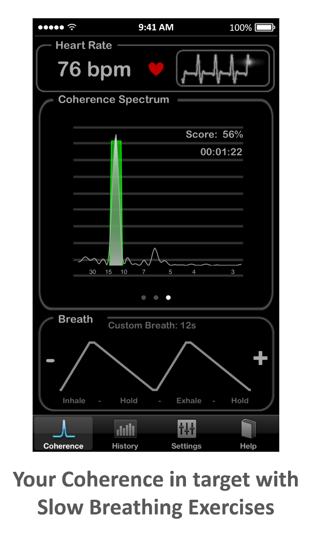 Heart Rate Plus: Your Heart Rate/Breath Coherence